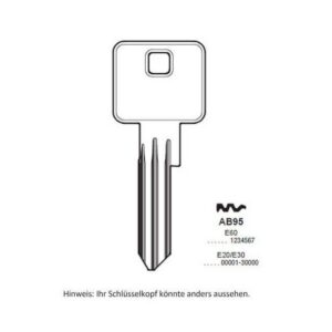 Ersatzschlüssel für ABUS E20 & E30 Zylinder – RE00001 – RE30000