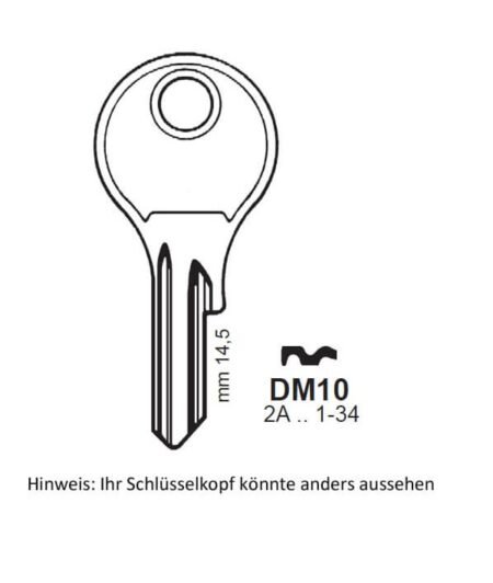 DOM, HÄFELE, HEKNA & LAS Ersatzschlüssel für Briefkasten, Vorhang, KFZ und Türschloss Schlüsselserie CF1 – CF148 – Bild 2