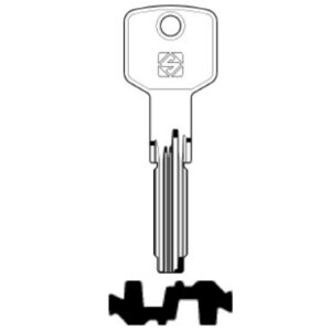 ABUS W6X WÜRTH Ersatzschlüssel – EX00001 – WX30000